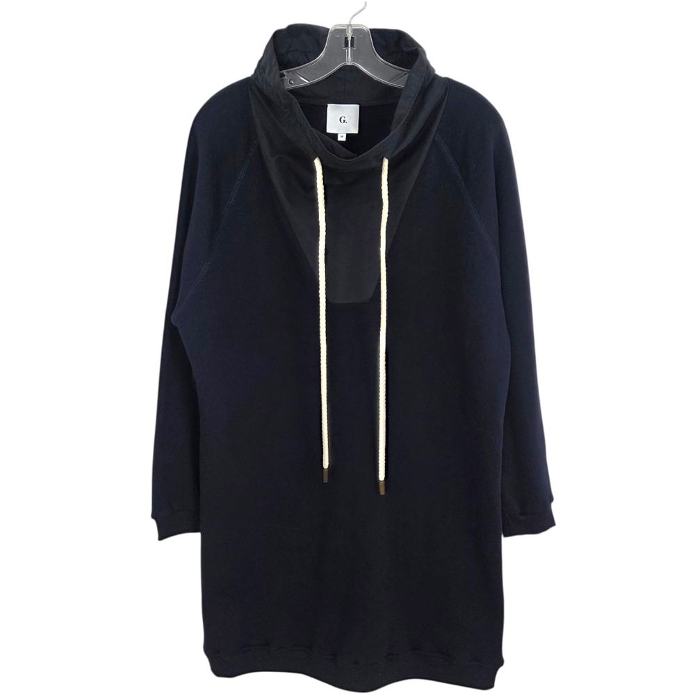 G. Label By Goop Henrietta Sweatshirt Dress Womens Medium Navy Blue Quiet Luxury - Picture 5 of 13